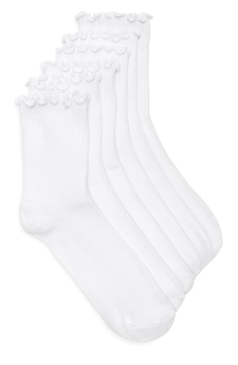 3-Pack Lettuce Edge Crew Socks