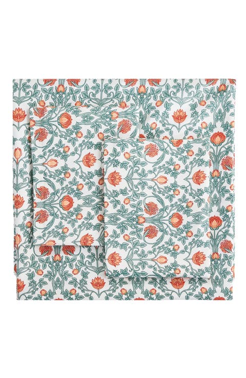 Floral Cotton Duvet & Sham Set