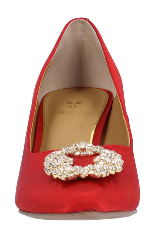 J. Reneé Ezara Pointed Toe Pump In Red