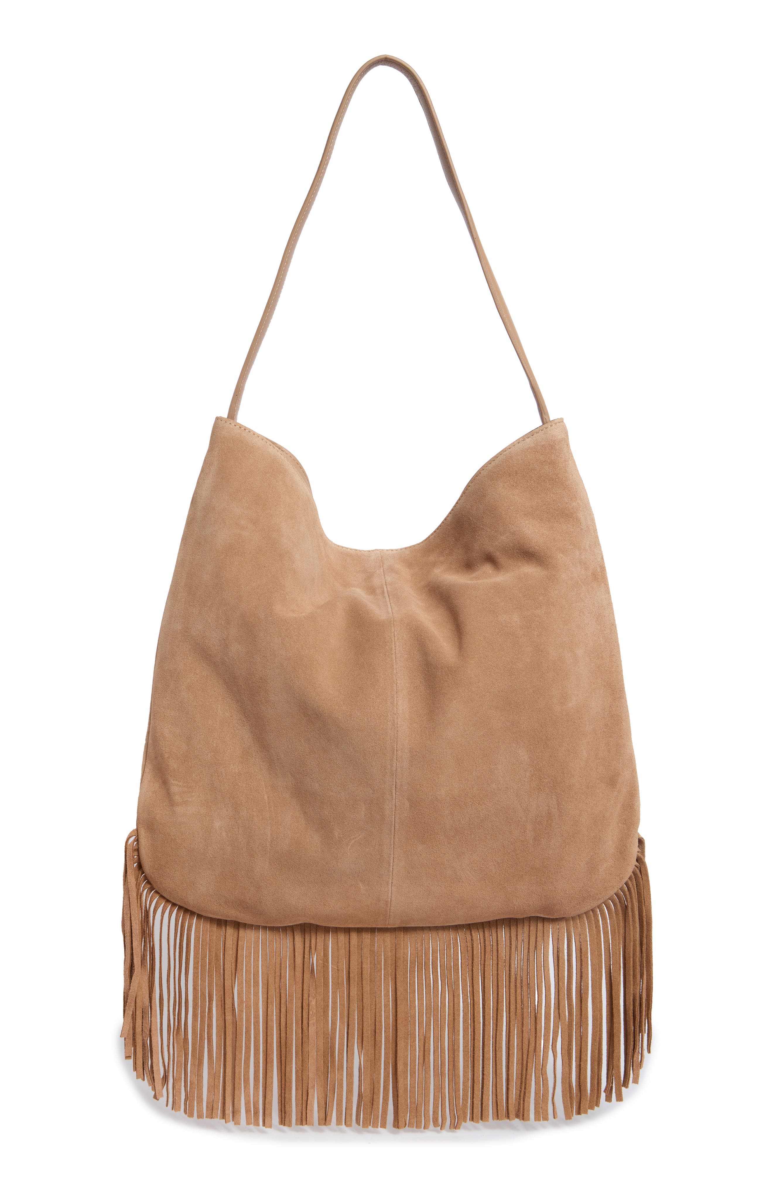 Ivy Fringe Suede Tote