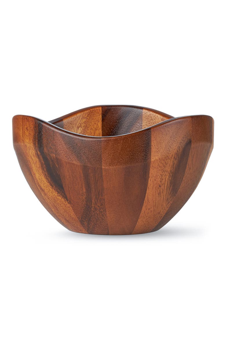 Billow Set of 4 Salad Bowls, Alternate, color, BROWN