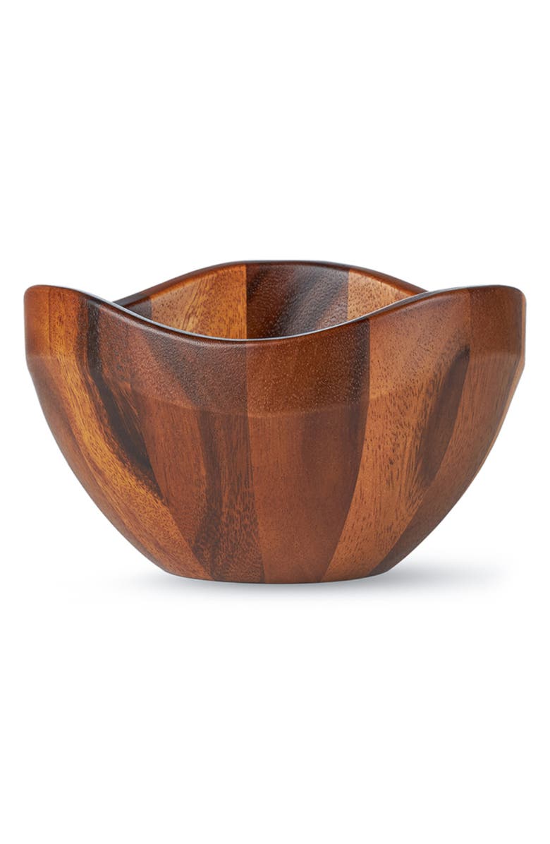 Nambé Billow Set of 4 Salad Bowls, Alternate, color, Brown