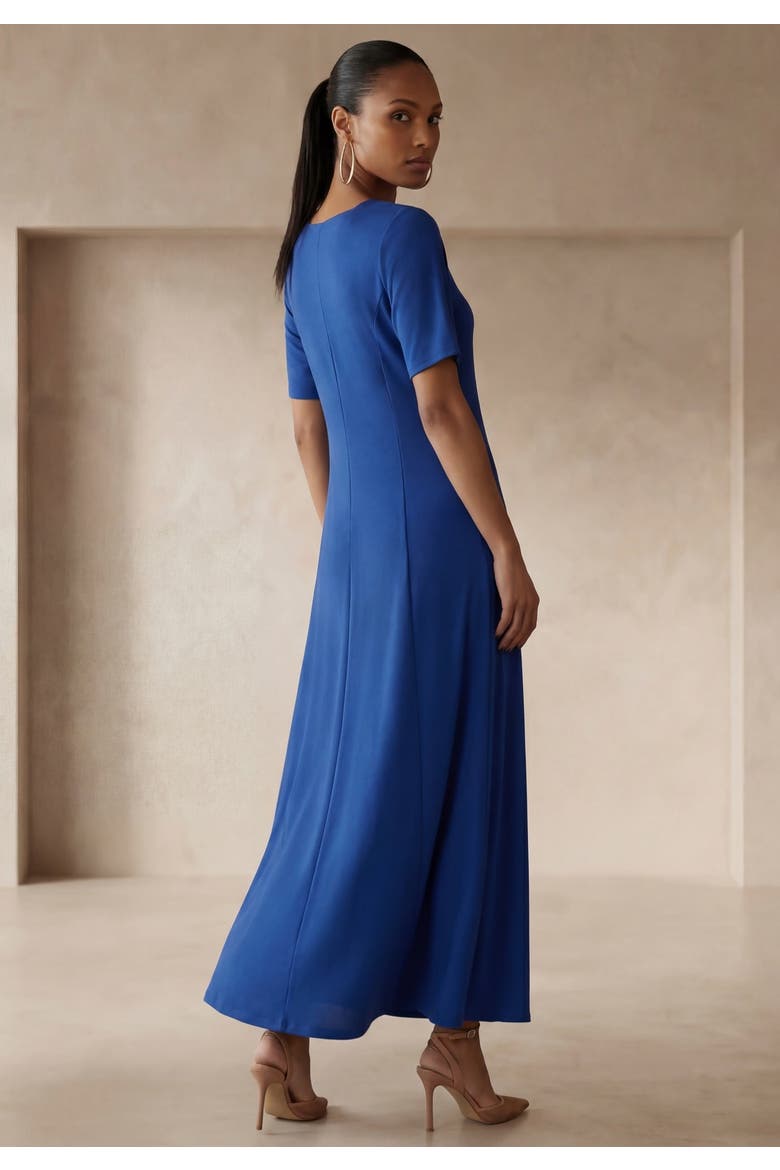 Square Neck Maxi Dress, Alternate, color, DARK SAPPHIRE