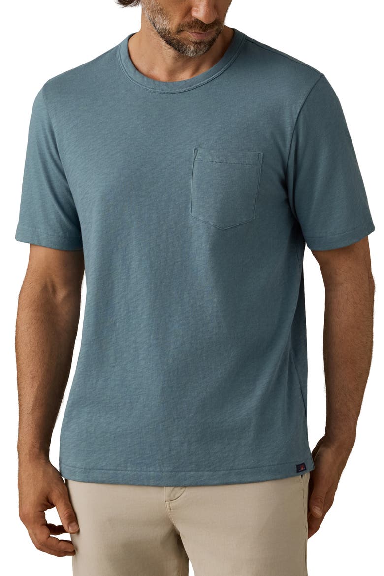 Sunwashed Pocket T-Shirt, Main, color, SEAGLASS BLUE
