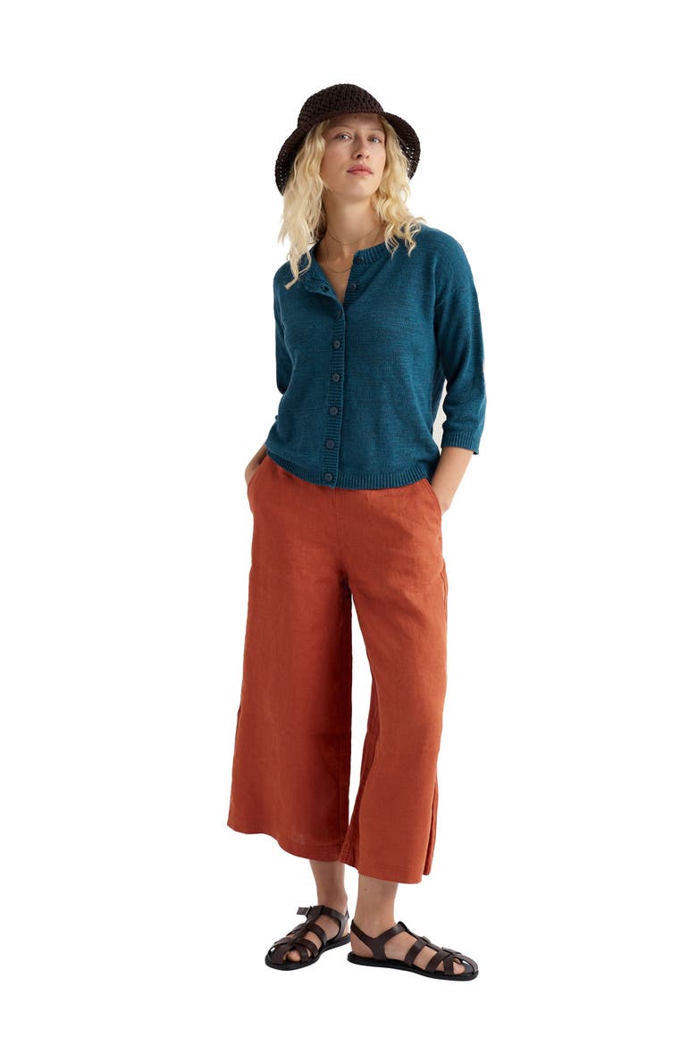 Merrivale Linen Culottes, Alternate, color, OAR