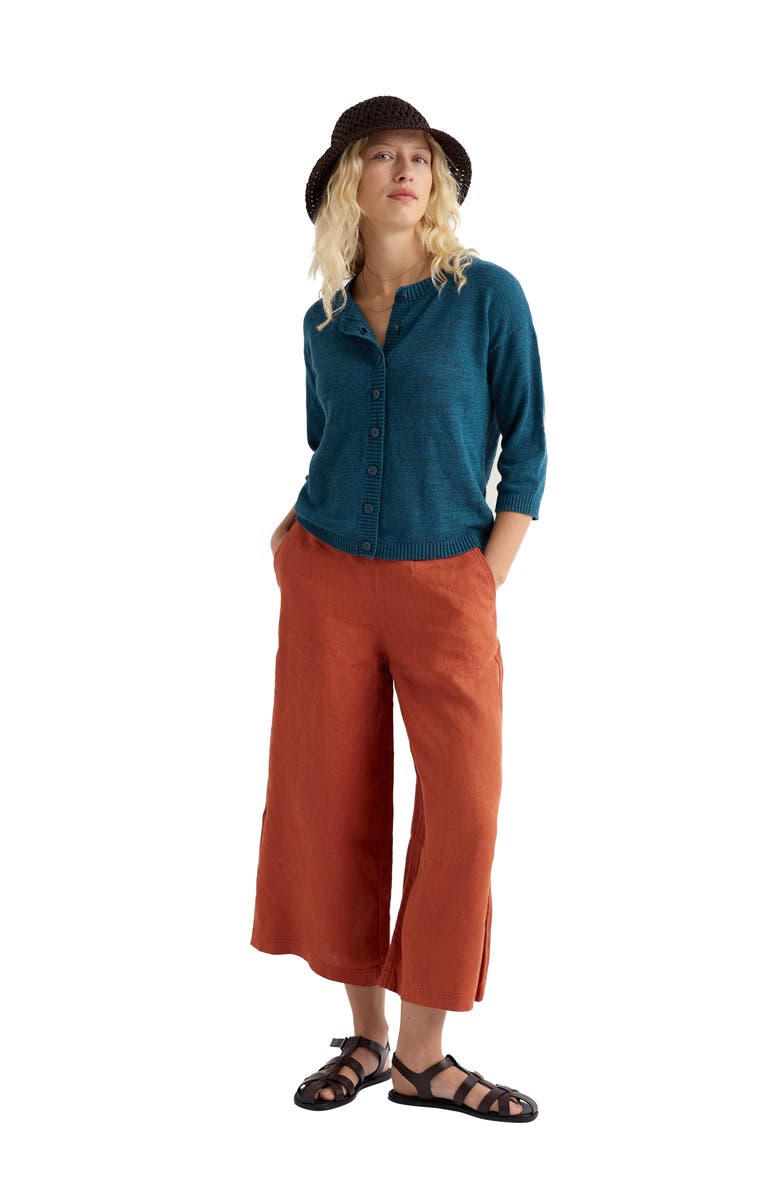 Seasalt Cornwall Merrivale Linen Culottes, Alternate, color, Oar