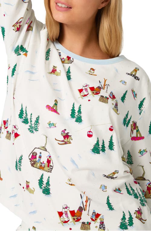 Bedhead Pajamas Holiday Print Stretch Organic Cotton Pajamas In Multi