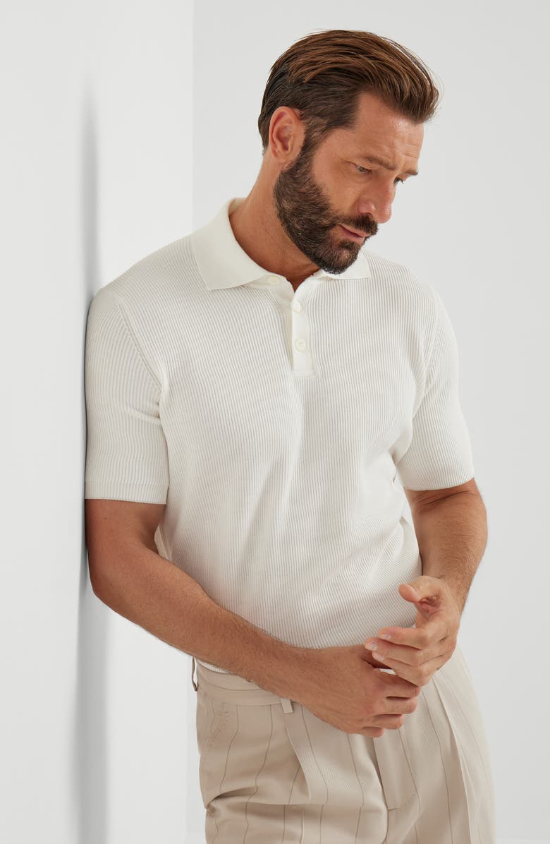 Brunello Cucinelli English Rib knit sweater, Alternate, color, Panama