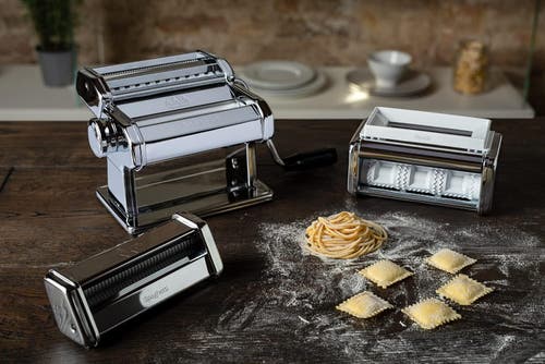 Marcato Atlas 3-piece Set Pasta Set, Includes Atlas 150, Ravioli, Spaghetti