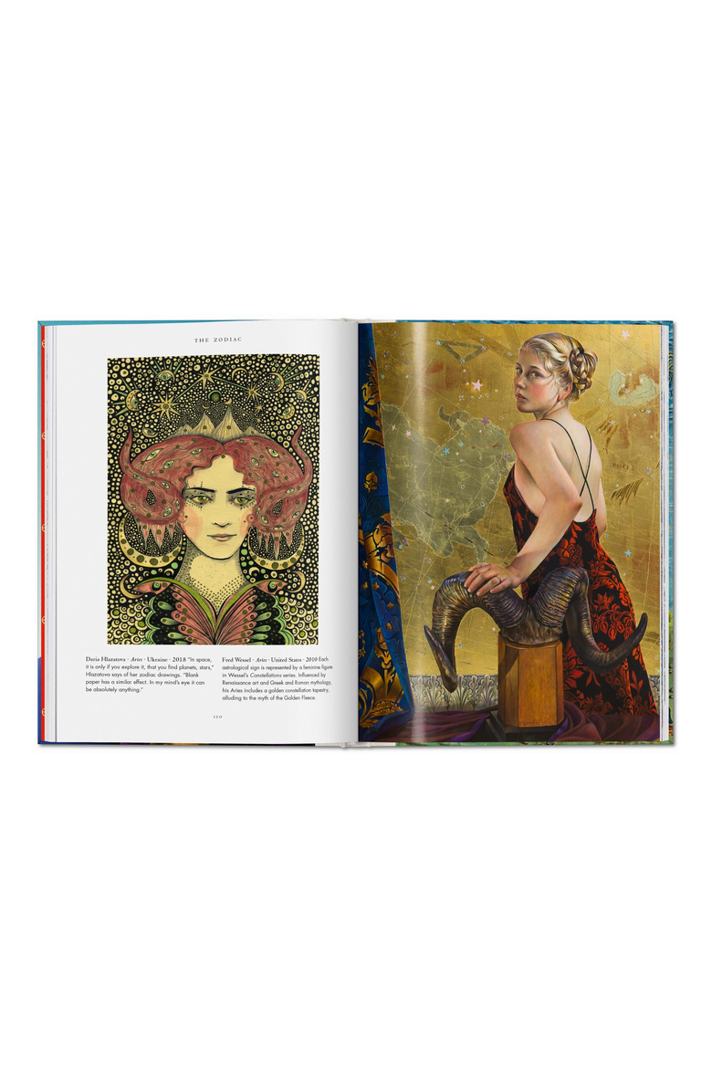 Astrology The Library of Esoterica Book, Alternate, color, Teal