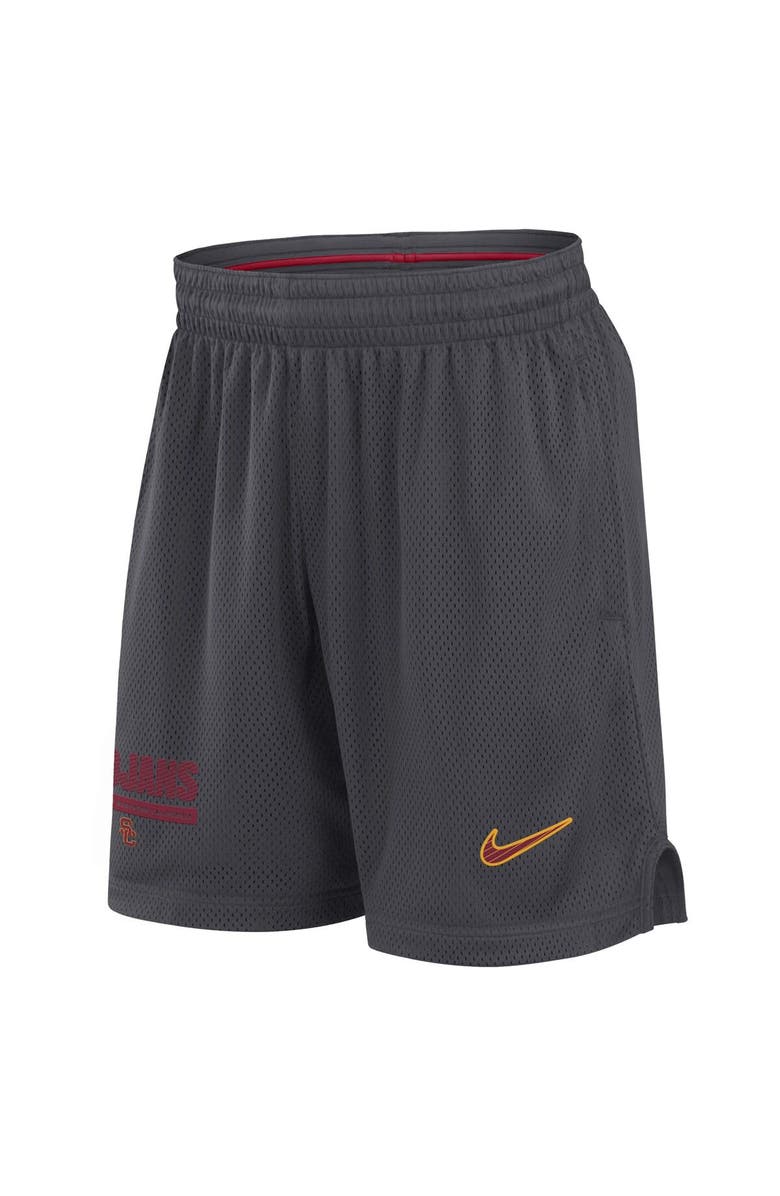 Nike Men's Nike Anthracite USC Trojans 2024 Sideline Performance Mesh Shorts, Alternate, color, Anthracite