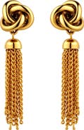 CHRISTINA CARUSO Tassel Knot Drop Earrings