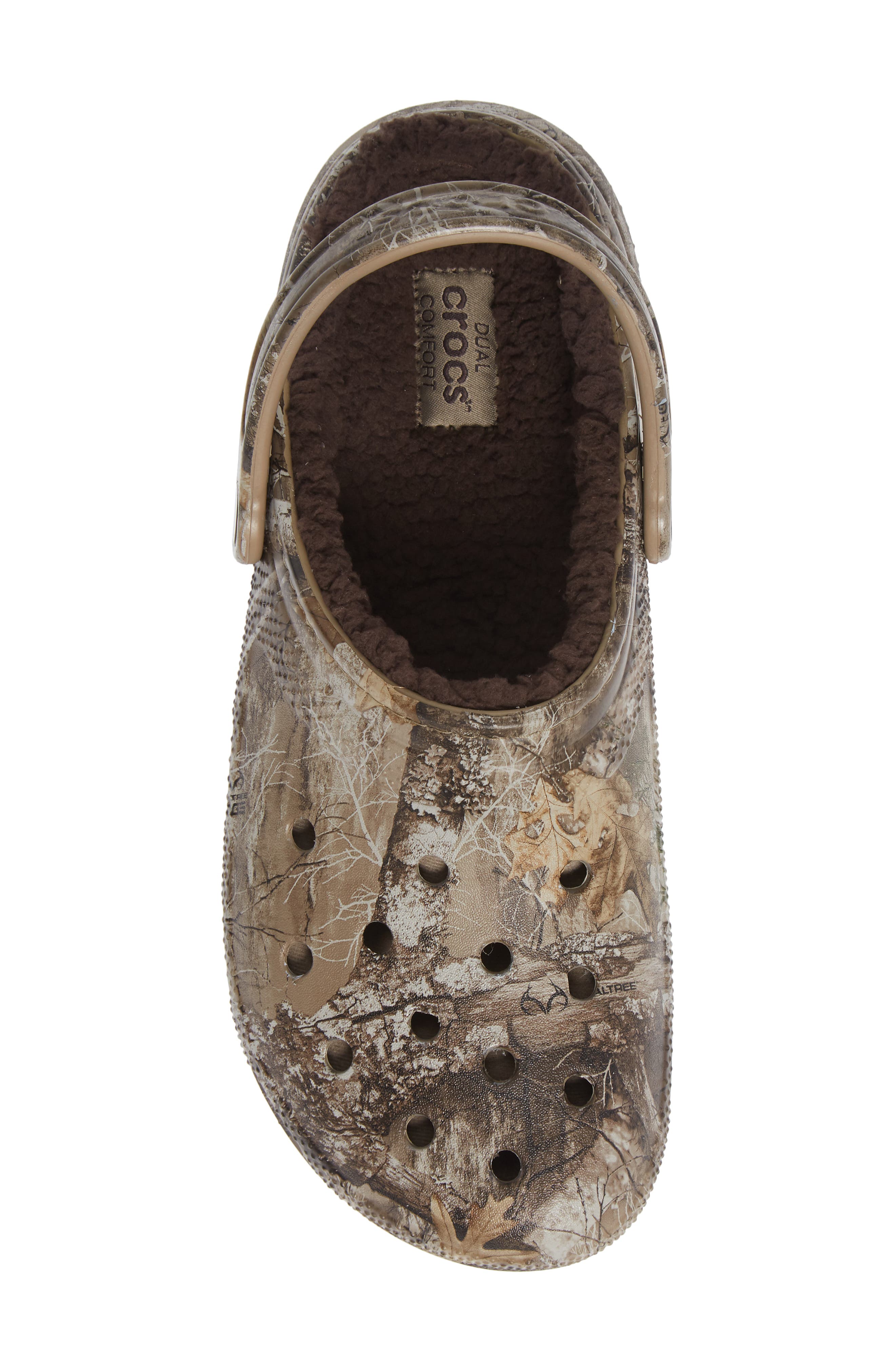 CROCS <sup>™</sup> Classic Lined Slipper, Alternate, color, Chocolate/ Chocolate