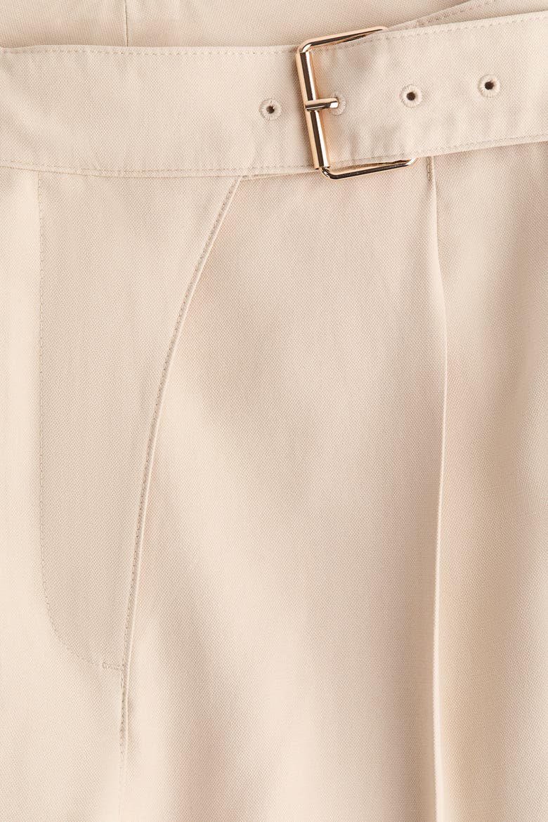 Straight-leg Pants With Belt, Alternate, color, Light beige