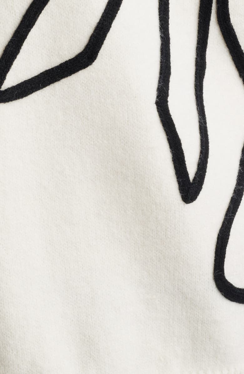 Petal & Pup Isiora 3D Embroidered Bow Sweater, Alternate, color, Cream