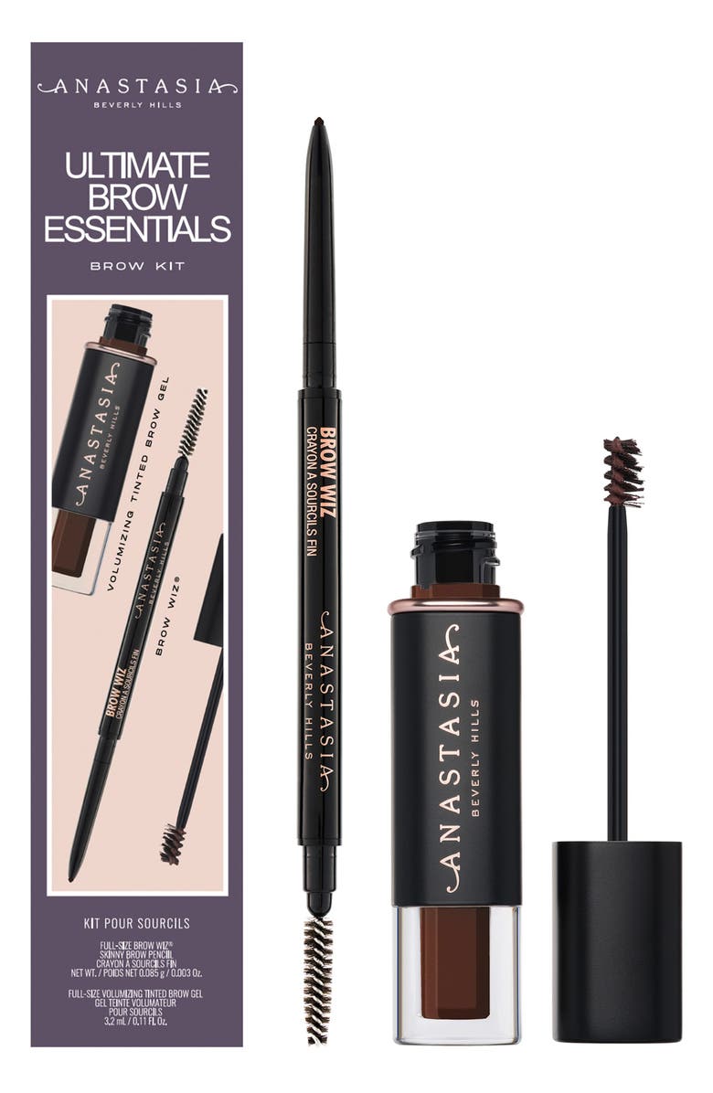Anastasia Beverly Hills Ultimate Brow Essentials Kit $51 Value, Main, color, Dark Brown