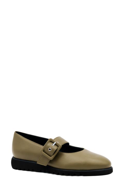Energia Leather Mary Jane Flat