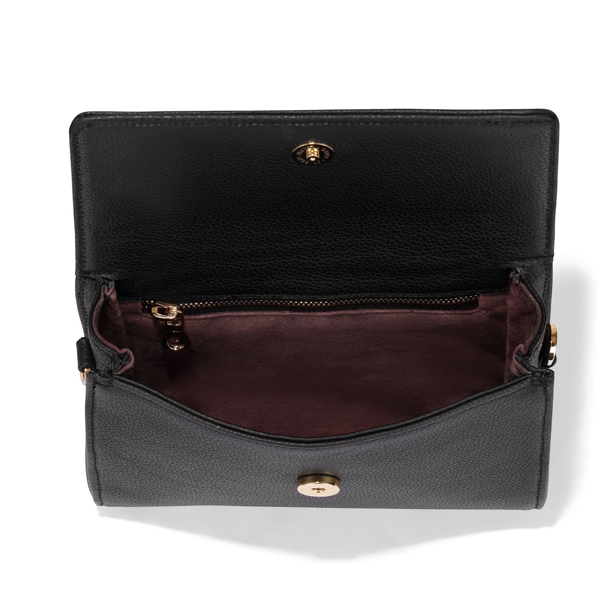 Charley Leather Crossbody, Alternate, color, Black