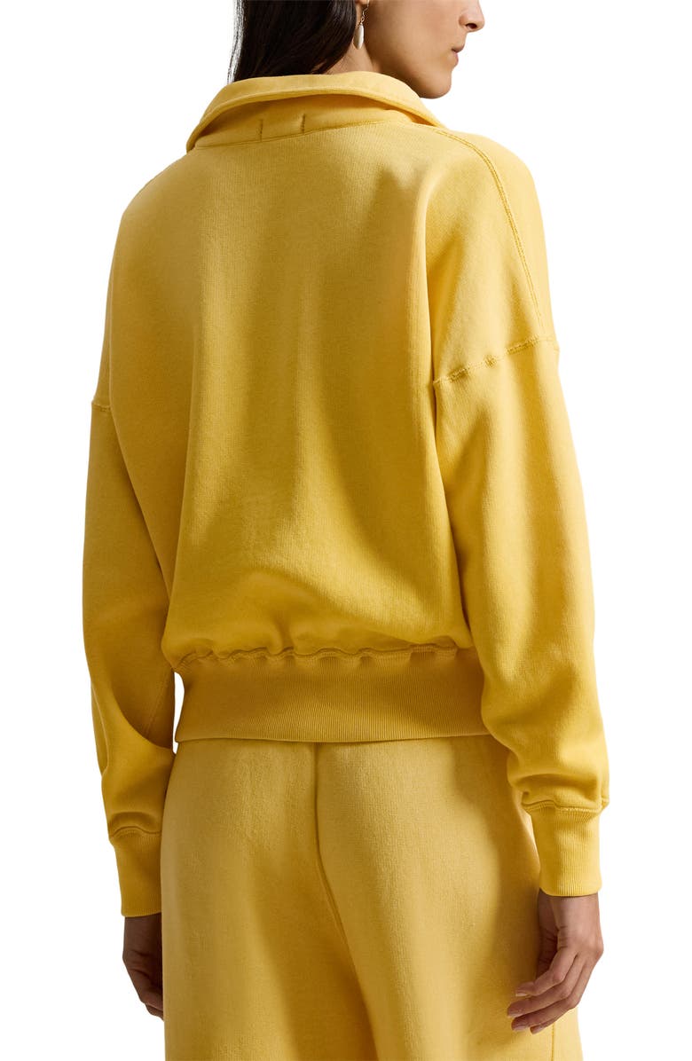 Polo Ralph Lauren Fleece Quarter Zip Pullover, Alternate, color, Collegiate Yellow