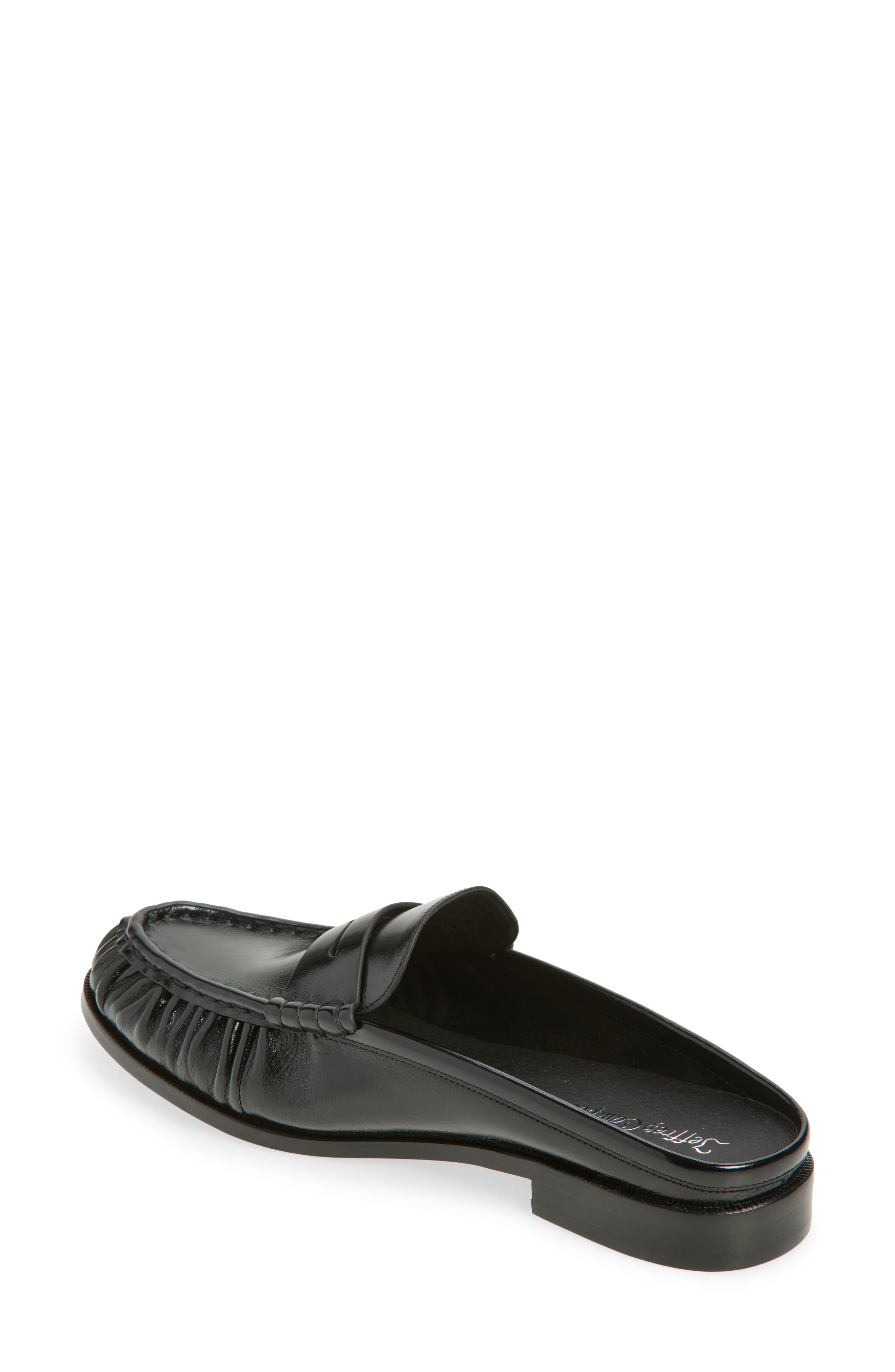 Jeffrey Campbell Goddard Penny Loafer Mule, Alternate, color, Black