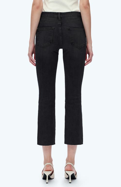 Bayeas Raw Hem High Waist Crop Straight Leg Jeans