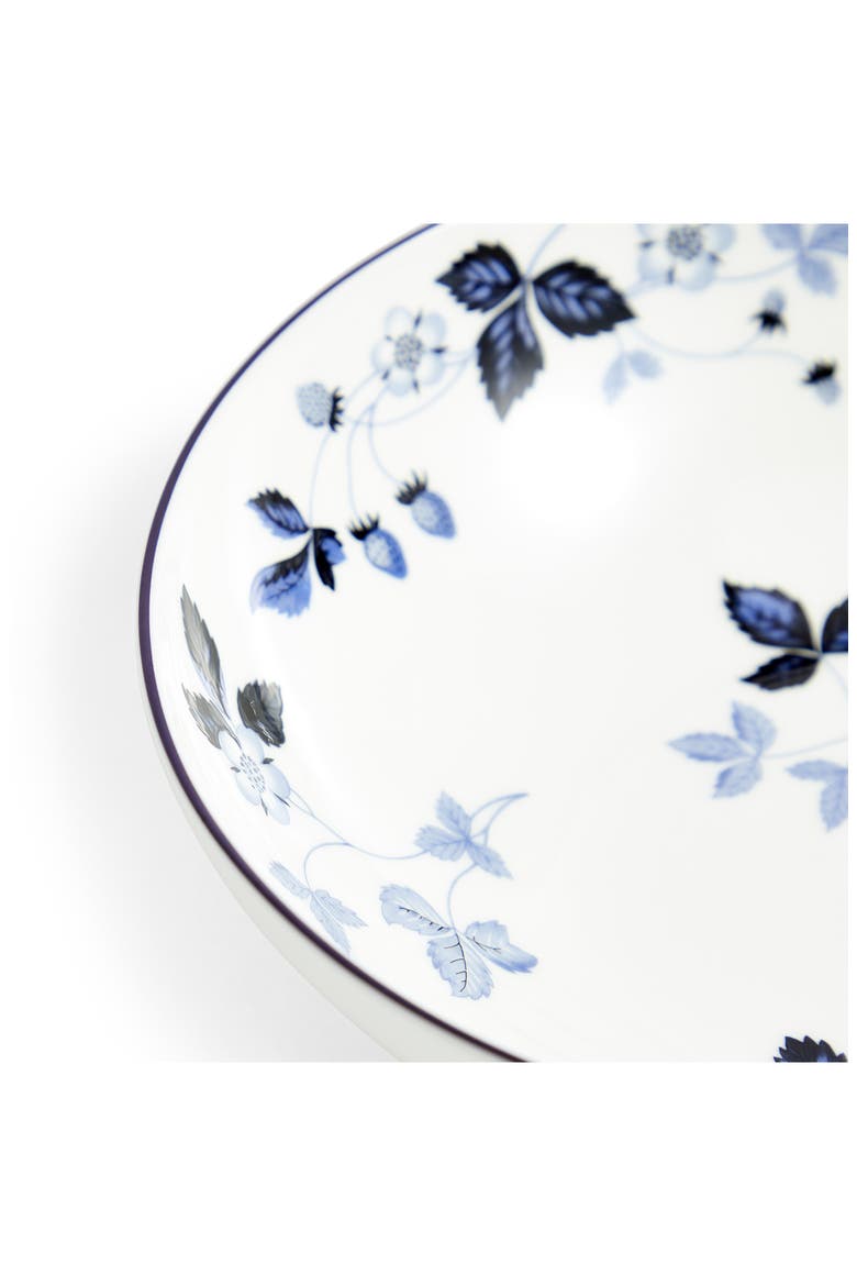 Wild Strawberry Inky Blue Bone China Cereal Bowl, Alternate, color, BLUE