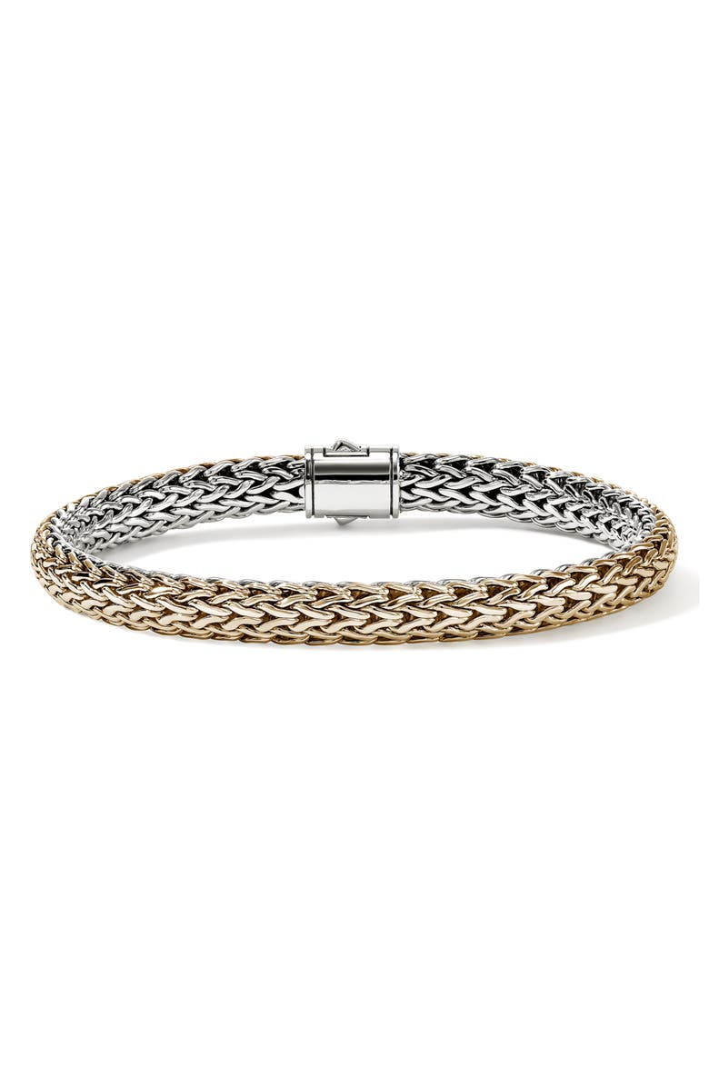 John Hardy Icon Reversible Bracelet, 6.5mm, Alternate, color, Silver And Gold