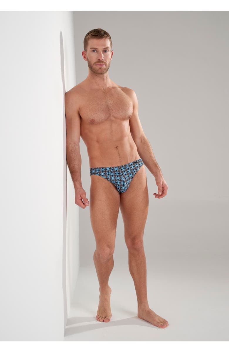 HOM Aloys Comfort Micro Briefs, Alternate, color, Dark Grey Print
