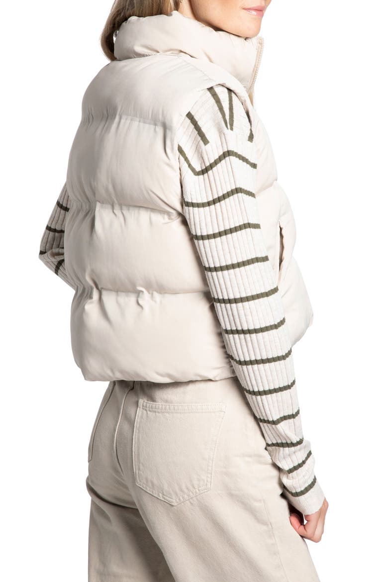 Issey Puffer Vest, Alternate, color, CREAM
