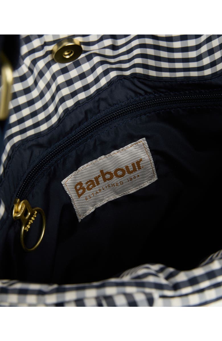 Barbour Mini Riah Gingham Diamond Quilted Tote, Alternate, color, Gingham Check