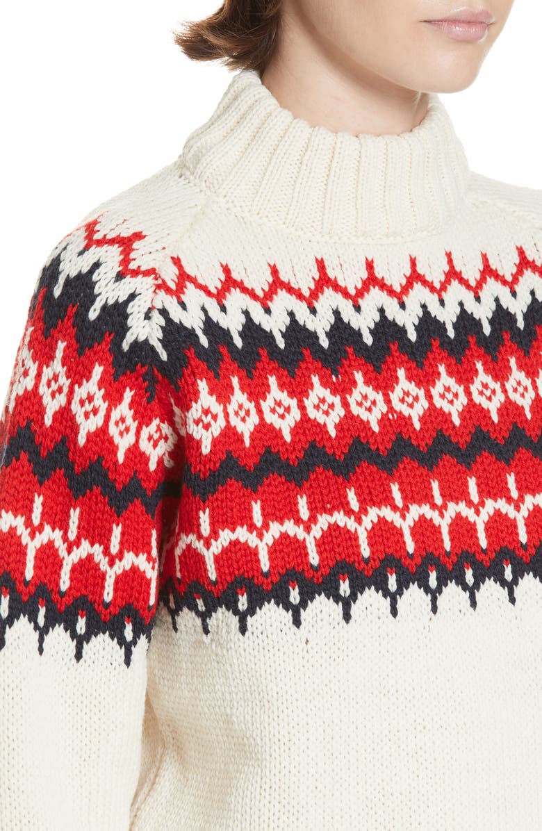 &Daughter Bansha Fair Isle Merino Wool Sweater, Alternate, color, 