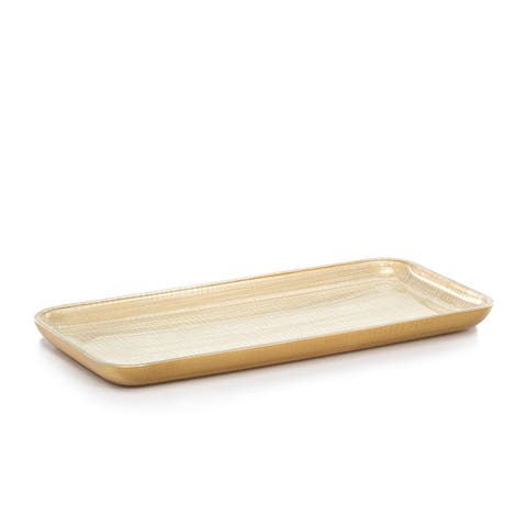 Woven Gold Amenity Tray