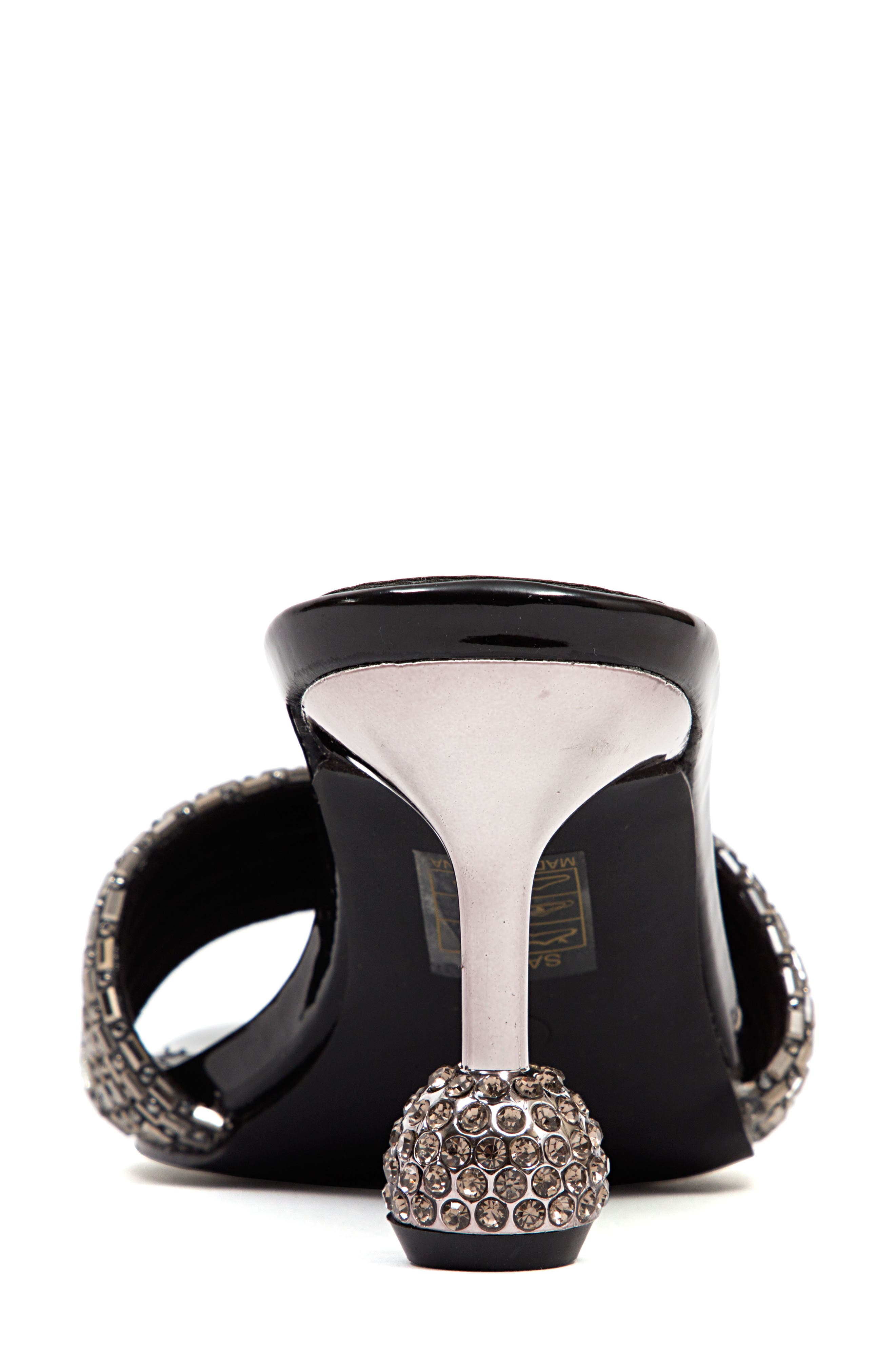 NINETY UNION Sassy Crystal Slide Sandal, Alternate, color, Black