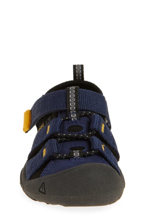 Keen Kids' Newport H2 Sandal In Naval Academy/ Yellow