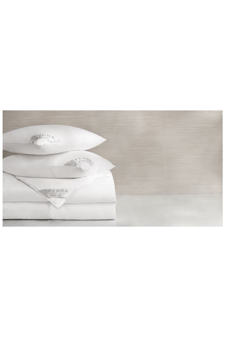 Somerset Light Warmth Goose Down Duvet, Alternate, color, WHITE