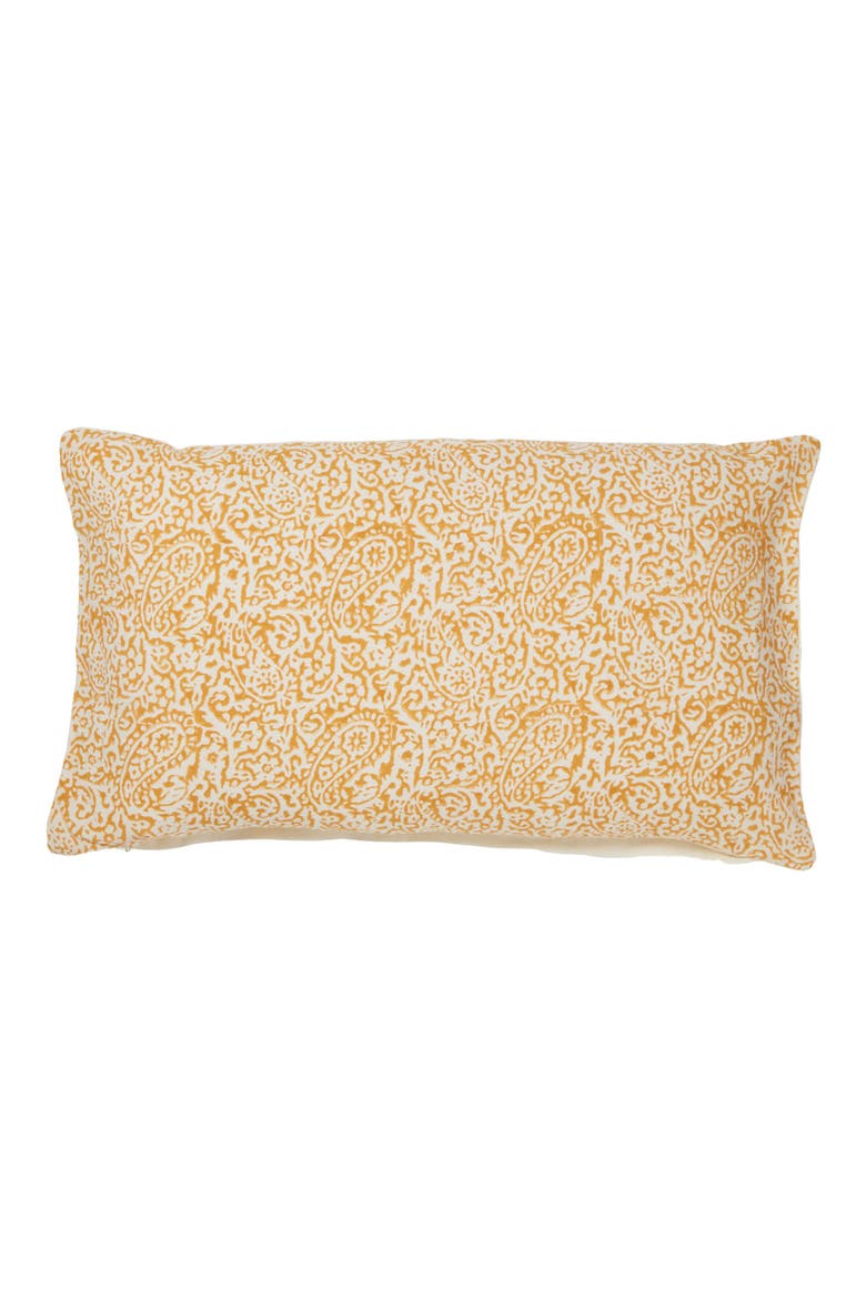 Paisley Block Throw Pillow, Main, color, YELLOW MULTI