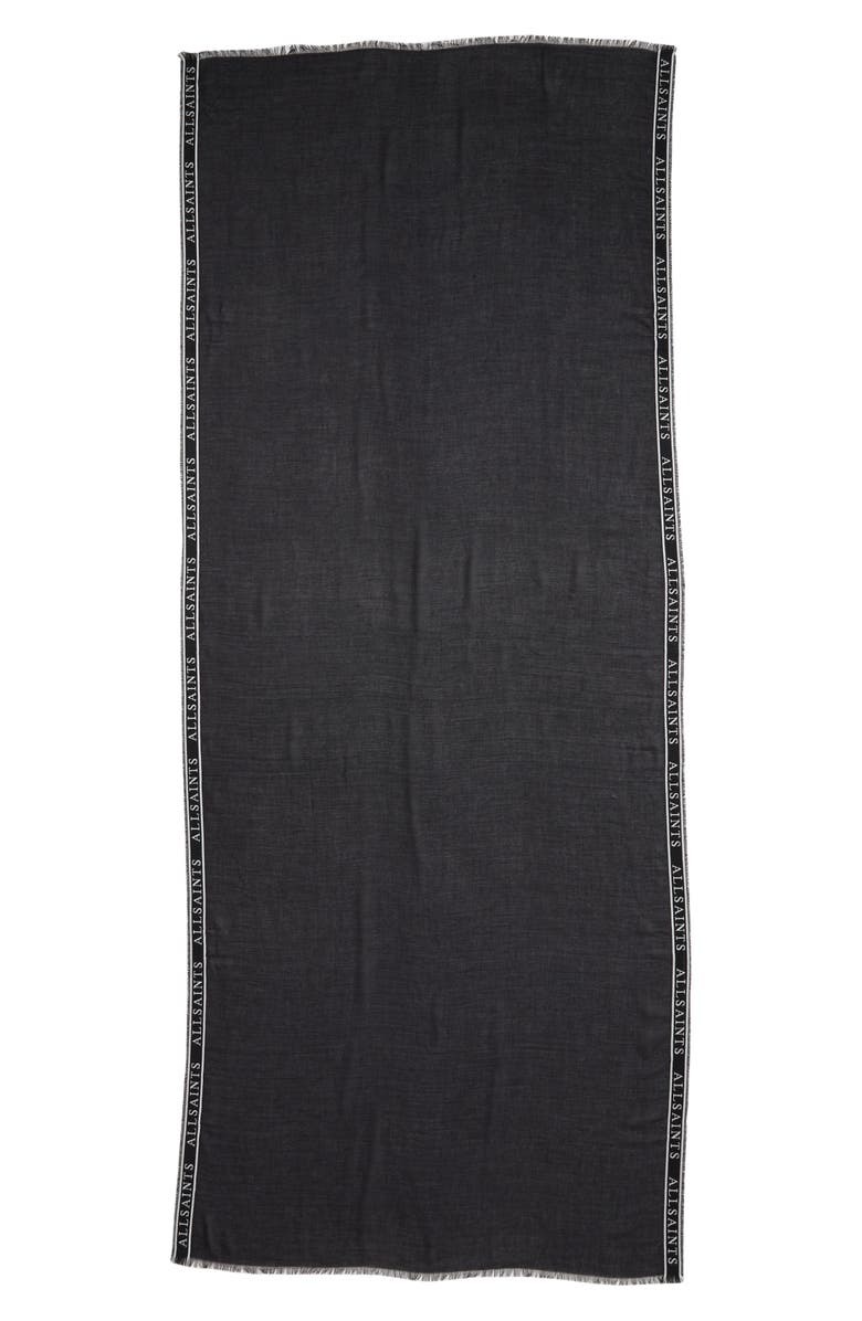 AllSaints Woven Modal & Cotton Scarf, Alternate, color, 