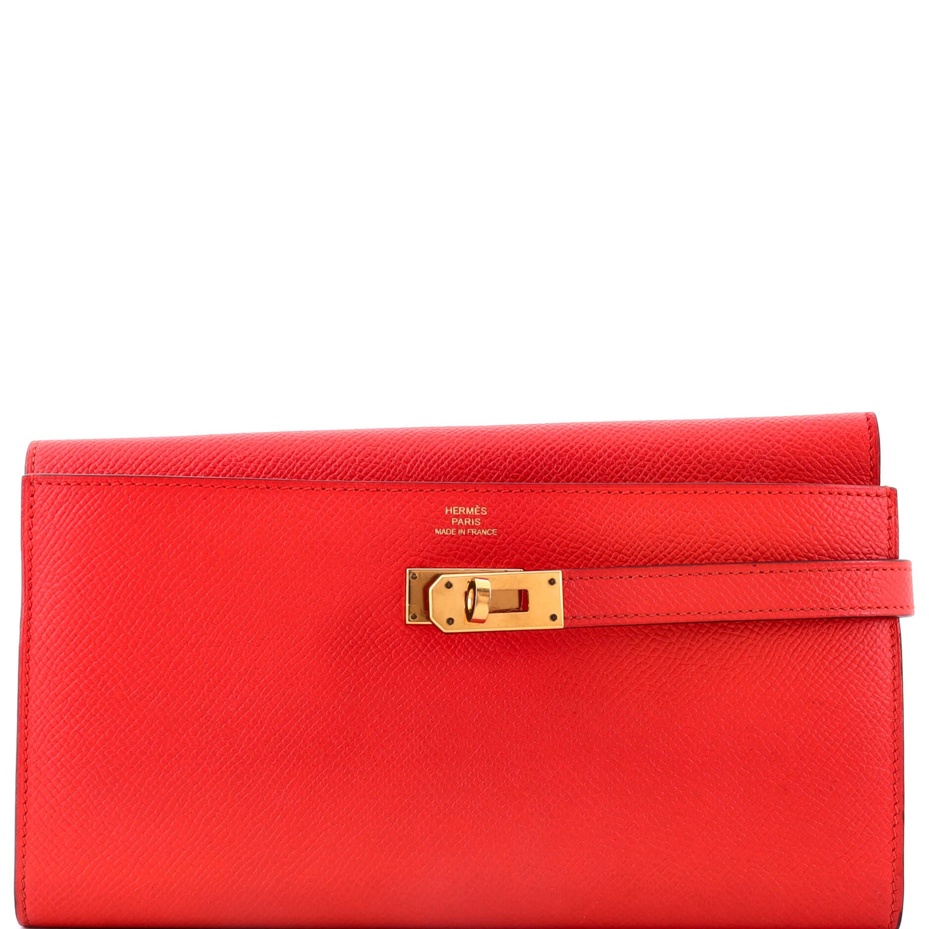 Kelly Wallet Epsom Long, Alternate, color, Red