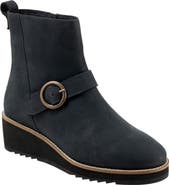 SoftWalk® Westland Platform Wedge Bootie