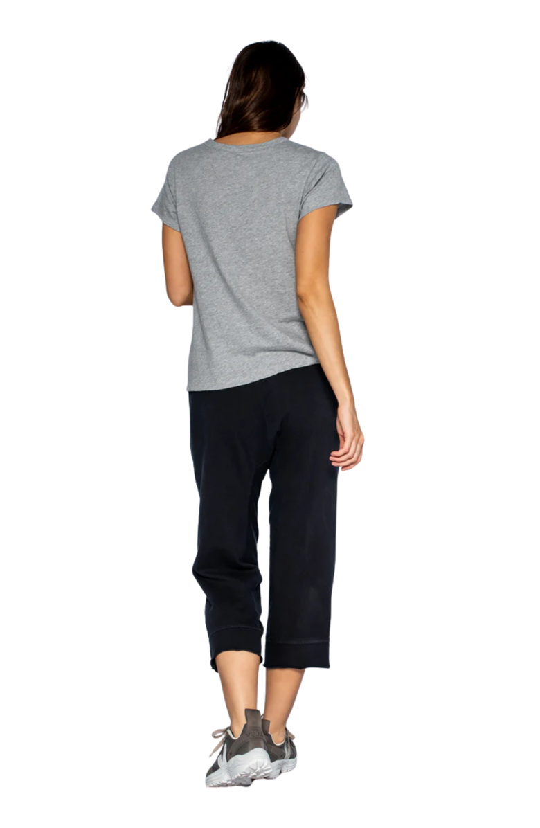 Wilt Crop Raw Jogger Easy Fit Pants, Alternate, color, Black