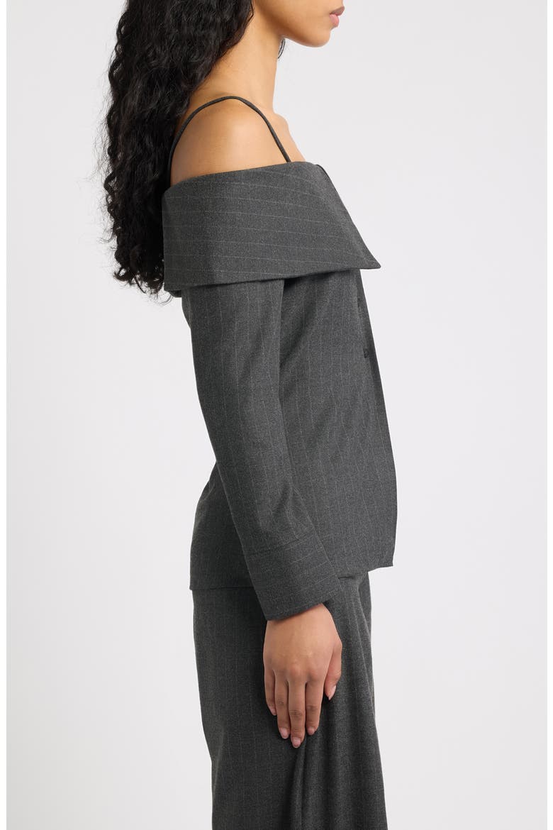 Delirio Off the Shoulder Top, Alternate, color, GRIS