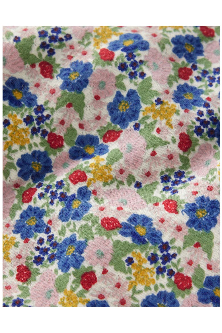 Kids' Long Sleeve Pointelle Top, Alternate, color, HOTCHPOTCH FLORAL