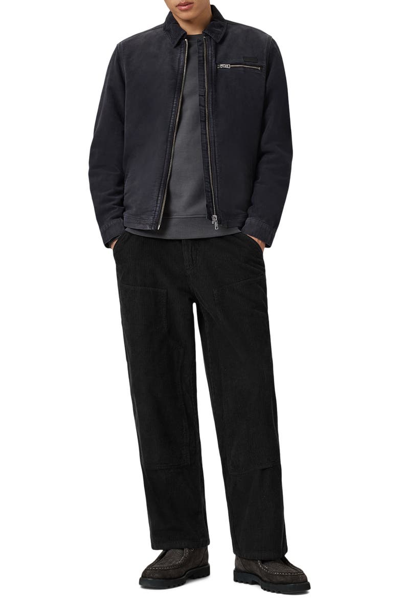 AllSaints Rothwell Denim Jacket, Alternate, color, Onyx Black