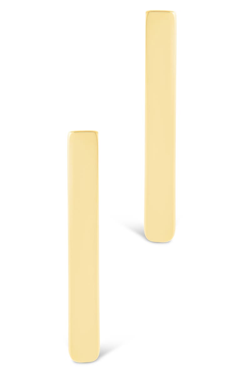 Sterling Forever Robyn Pointed Hoop Earrings, Alternate, color, Gold