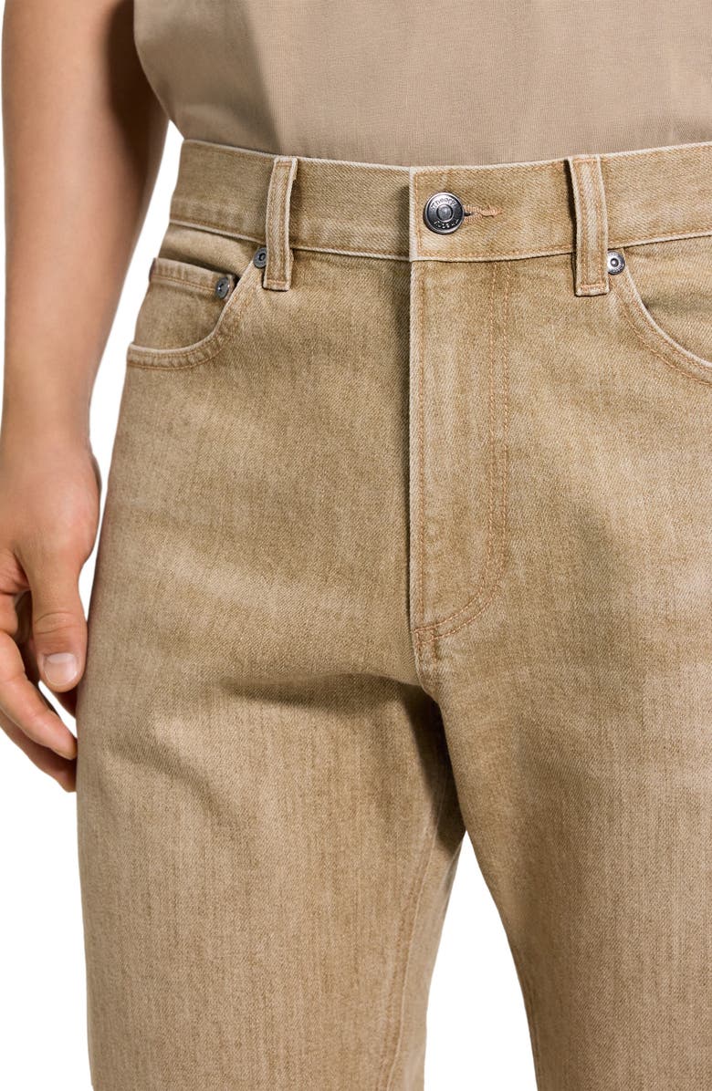 Theory Standard Straight Leg Jeans, Alternate, color, Washed Brown