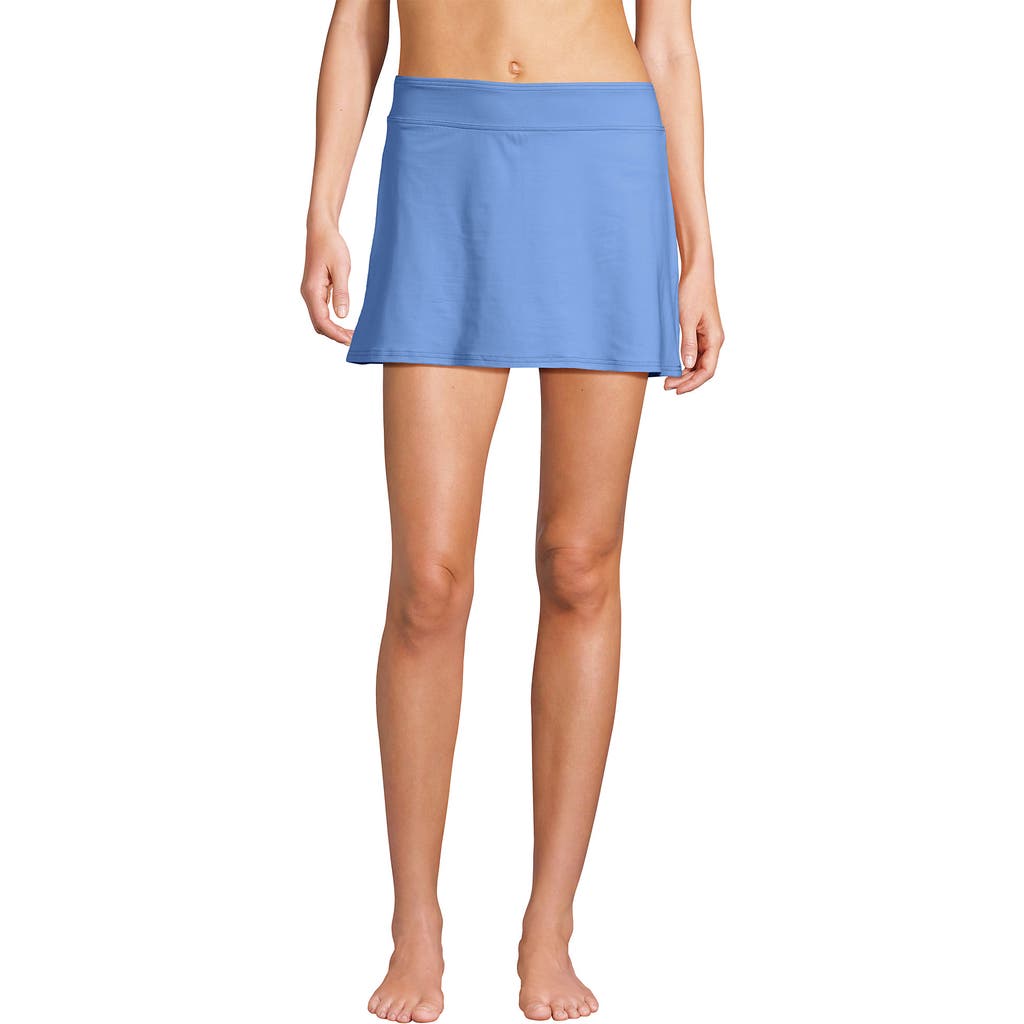 Lands' End Tummy Control Skirt Swim Bottoms in Lake Blue at Nordstrom, Size 14