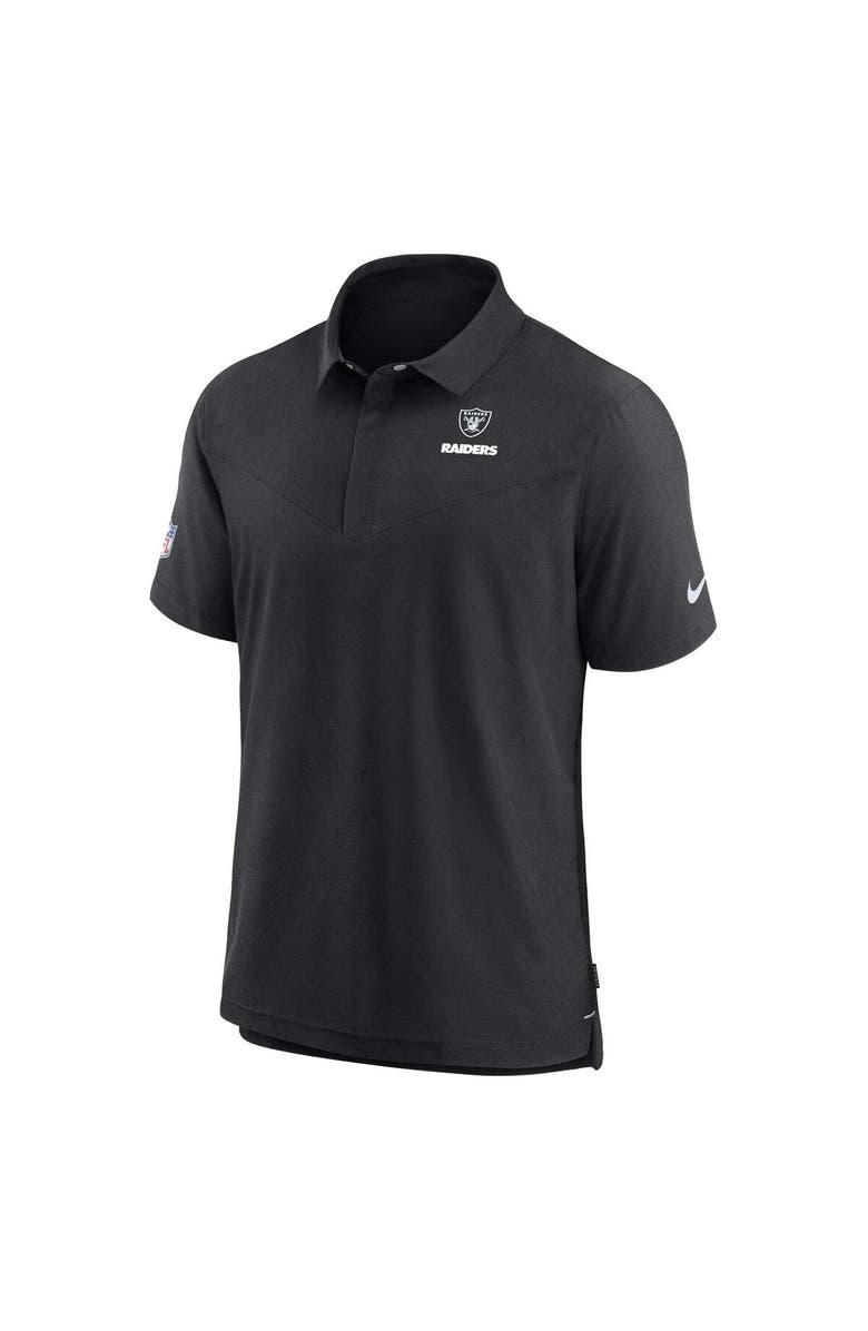 Nike Men's Nike Black Las Vegas Raiders Sideline Lockup Performance Polo, Alternate, color, Black
