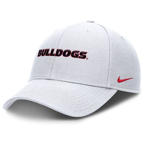 Men's Nike White Georgia Bulldogs 2025 On-Field Rise Performance Adjustable Hat