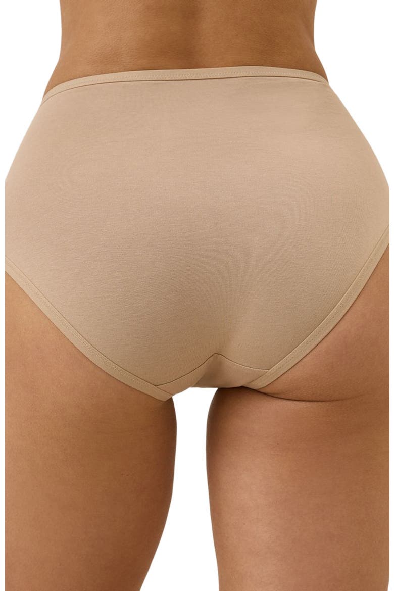 Organic Cotton Everyday High Rise Brief 6-Pack, Main, color, Warm Neutrals
