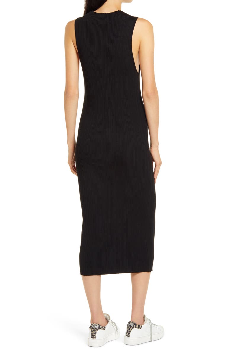 Ninety Percent Mock Neck Ribbed Midi Dress, Alternate, color, 